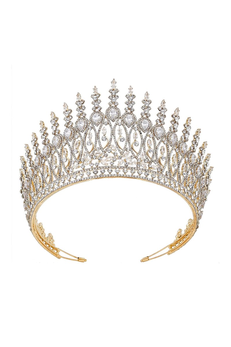 Silver Tall Wedding Tiara - KissProm