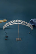 Silver Zircon Laurel Crowns for Women - KissProm