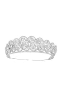 Silver Zirconia Bridal Crown - KissProm