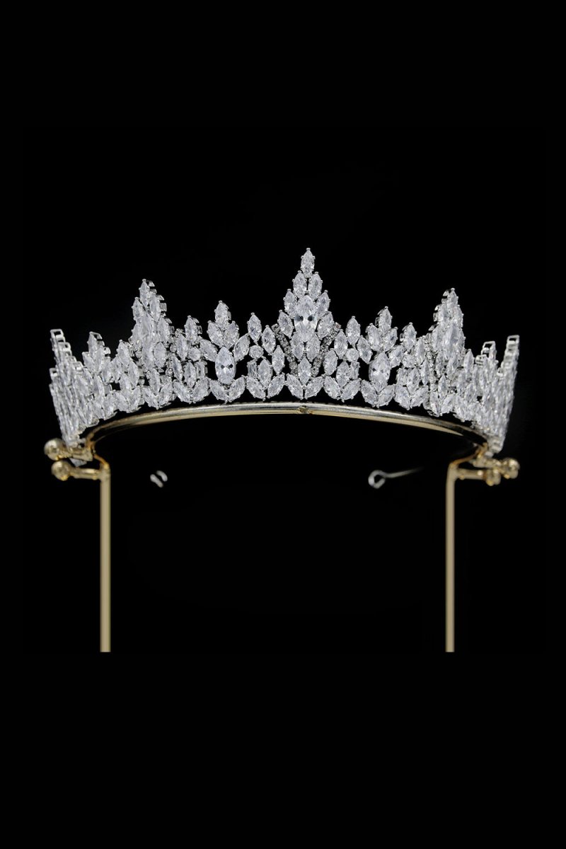 Silver Zirconia Bridal Tiara - KissProm