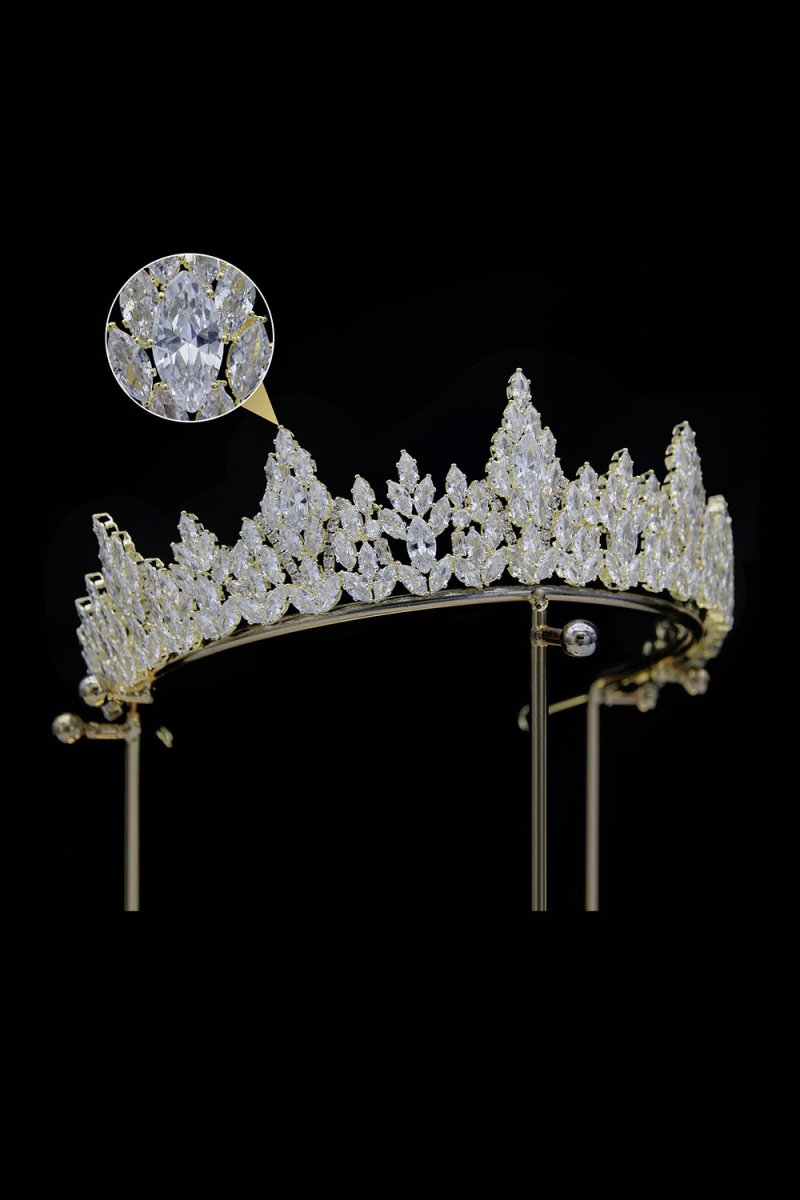 Silver Zirconia Bridal Tiara - KissProm