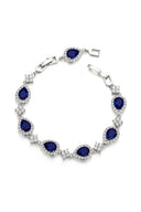 Black Rhinestone Zirconia Teardrop Tennis Bracelets - KissProm