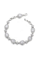 Black Rhinestone Zirconia Teardrop Tennis Bracelets - KissProm
