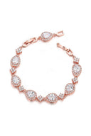 Black Rhinestone Zirconia Teardrop Tennis Bracelets - KissProm