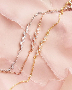 Rhinestone Pull Chain Tennis Bracelets