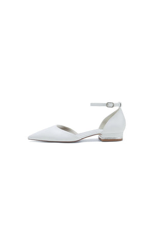 Simple Ankle Strap Buckle Kitten Heels - KissProm