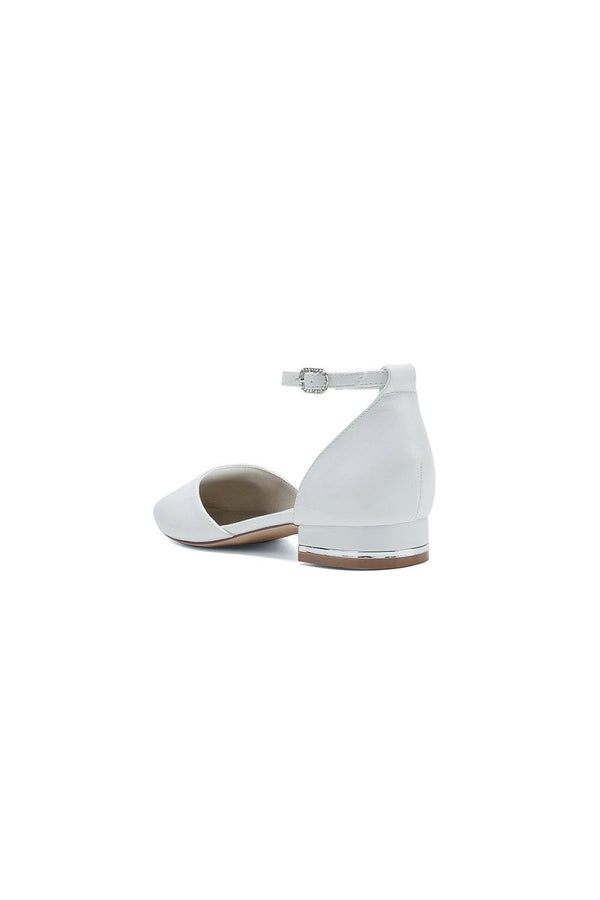 Simple Ankle Strap Buckle Kitten Heels - KissProm