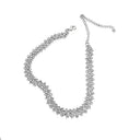 Simple Diamond Choker Necklace - KissProm