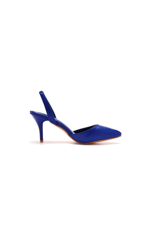 Simple Elegant Pointed Toe Stiletto Slingback High Heels - KissProm