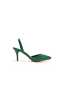 Simple Elegant Pointed Toe Stiletto Slingback High Heels - KissProm