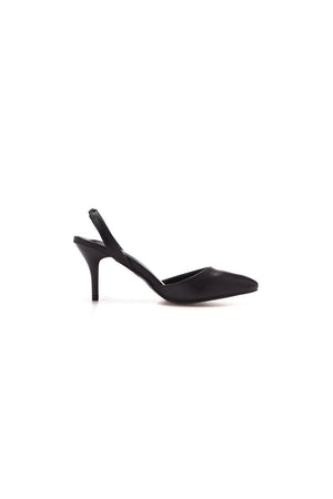 Simple Elegant Pointed Toe Stiletto Slingback High Heels - KissProm
