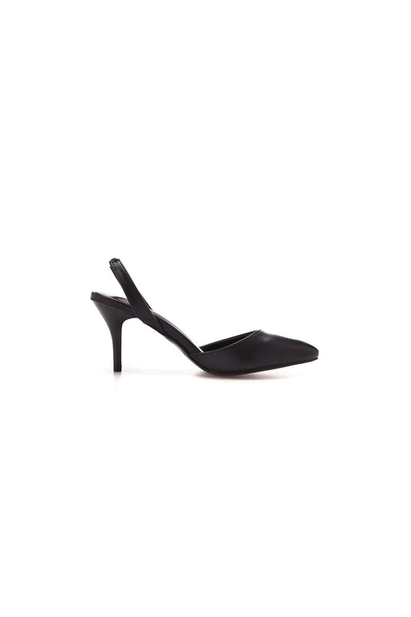 Simple Elegant Pointed Toe Stiletto Slingback High Heels - KissProm