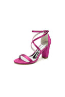 Simple Open Toe Cross Strap High Heels - KissProm