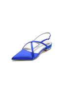 Simple Pointed Toe Ankle Straps Kitten Heels - KissProm