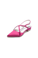 Simple Pointed Toe Ankle Straps Kitten Heels - KissProm