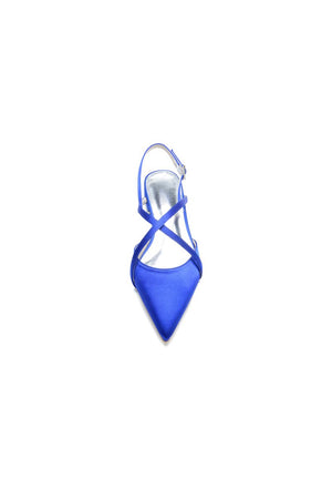 Simple Pointed Toe Ankle Straps Kitten Heels - KissProm