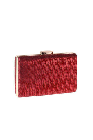 Simple Red Square Clutch Bag - KissProm