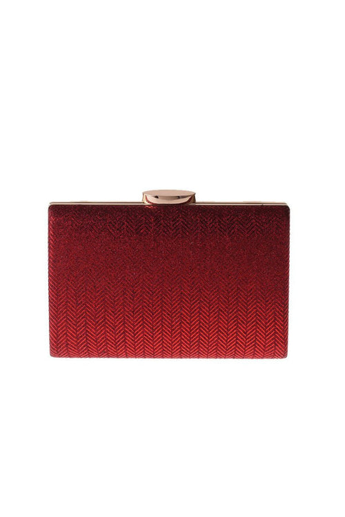 Simple Red Square Clutch Bag - KissProm