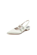 Simple Slingback Pointed Toe Flats - KissProm