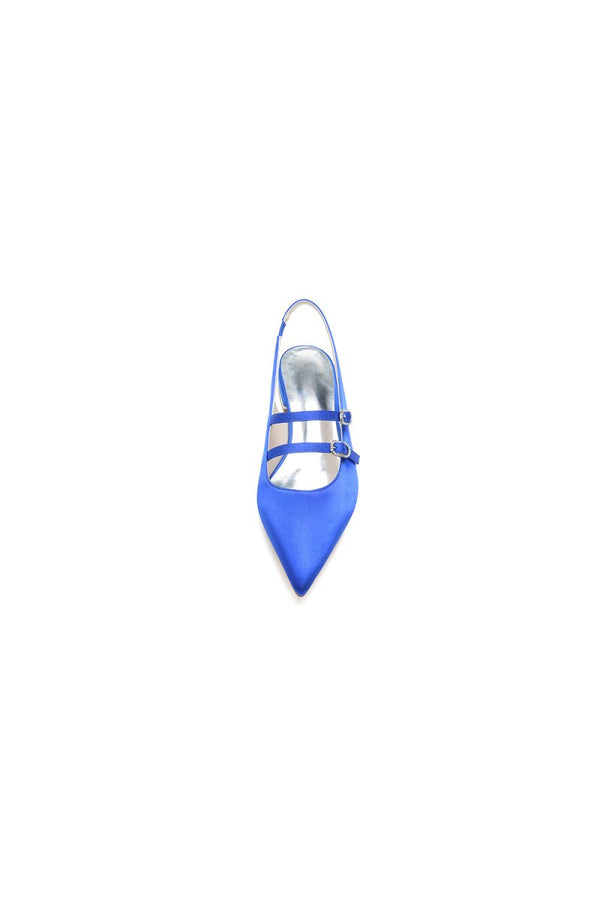 Simple Slingback Pointed Toe Flats - KissProm
