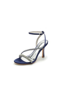 Single Strap Ankle Strap Wedding Shoes With Rhinestone - KissProm