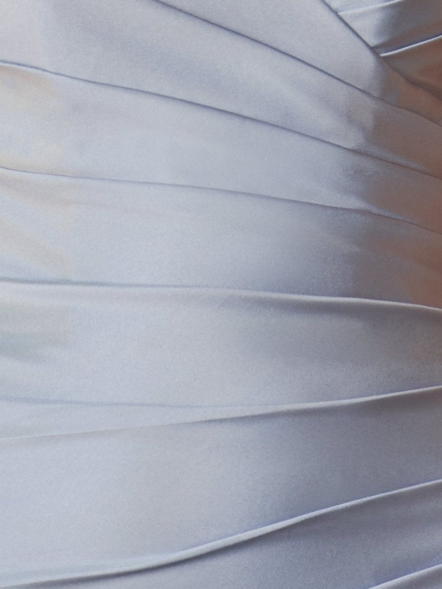 Sira | Dusty Blue - Bodycon Satin Off the Shoulder Homecoming Dresses with Beads