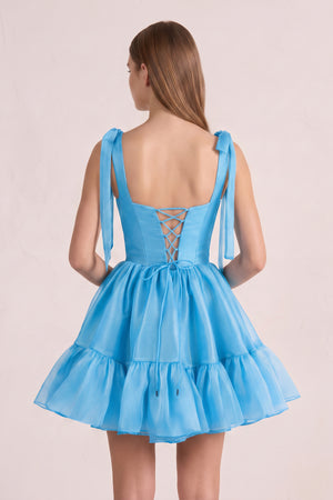 Sky Blue Stylish A-Line Sweetheart Short Homecoming Dress (2) | KISSPROM