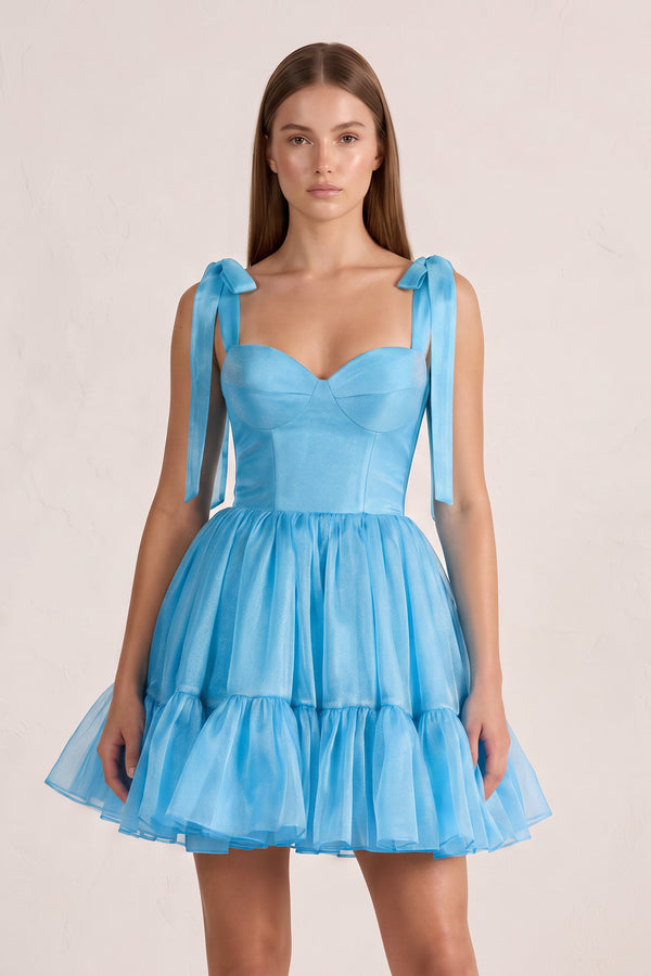 Sky Blue Stylish A-Line Sweetheart Short Homecoming Dress | KISSPROM
