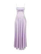Skye | Lavender Straps A - line Long Formal Dress - KissProm