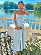 Skye | Lavender Straps A-line Long Formal Dress