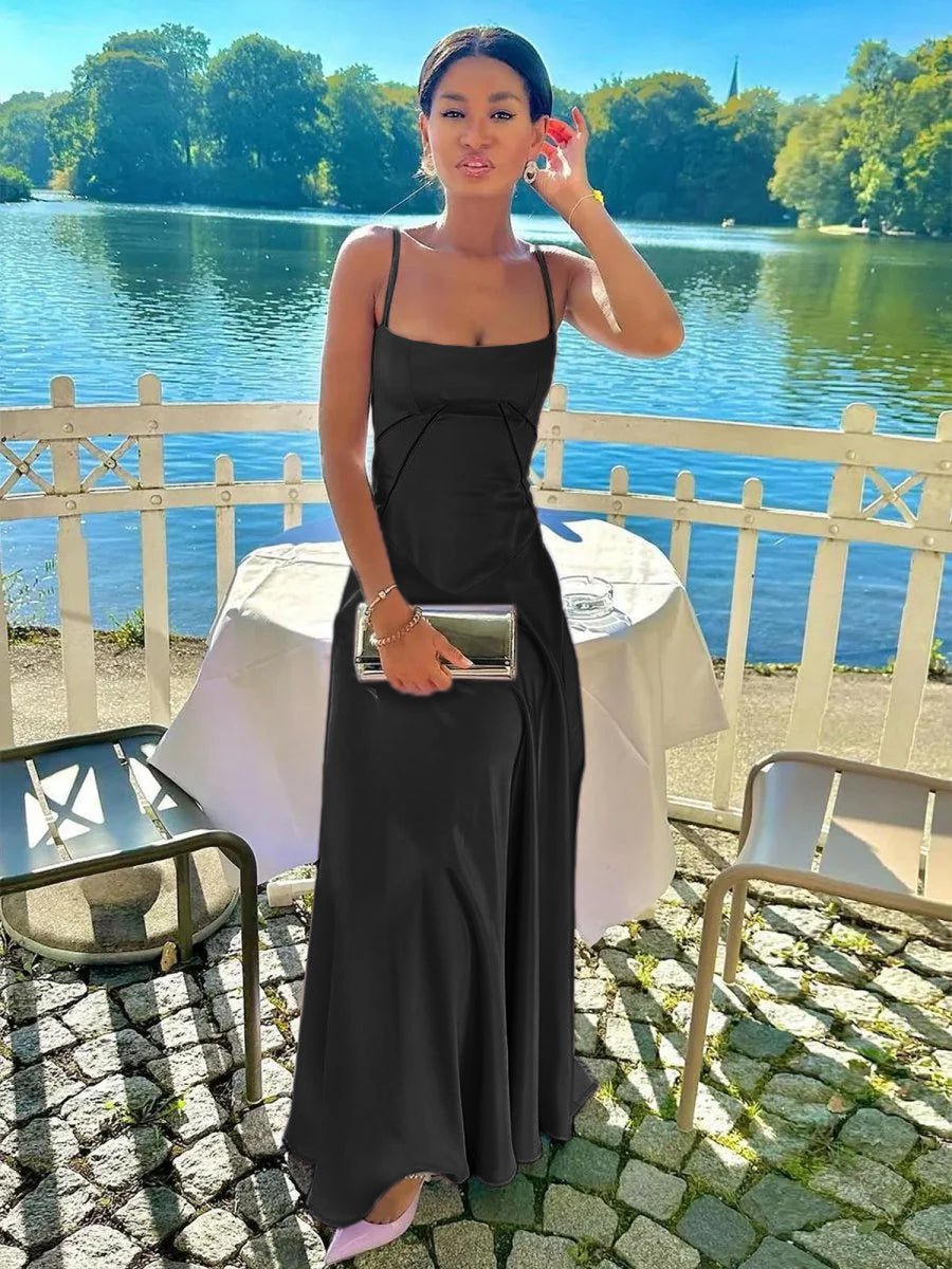 Skye | Lavender Straps A-line Long Formal Dress