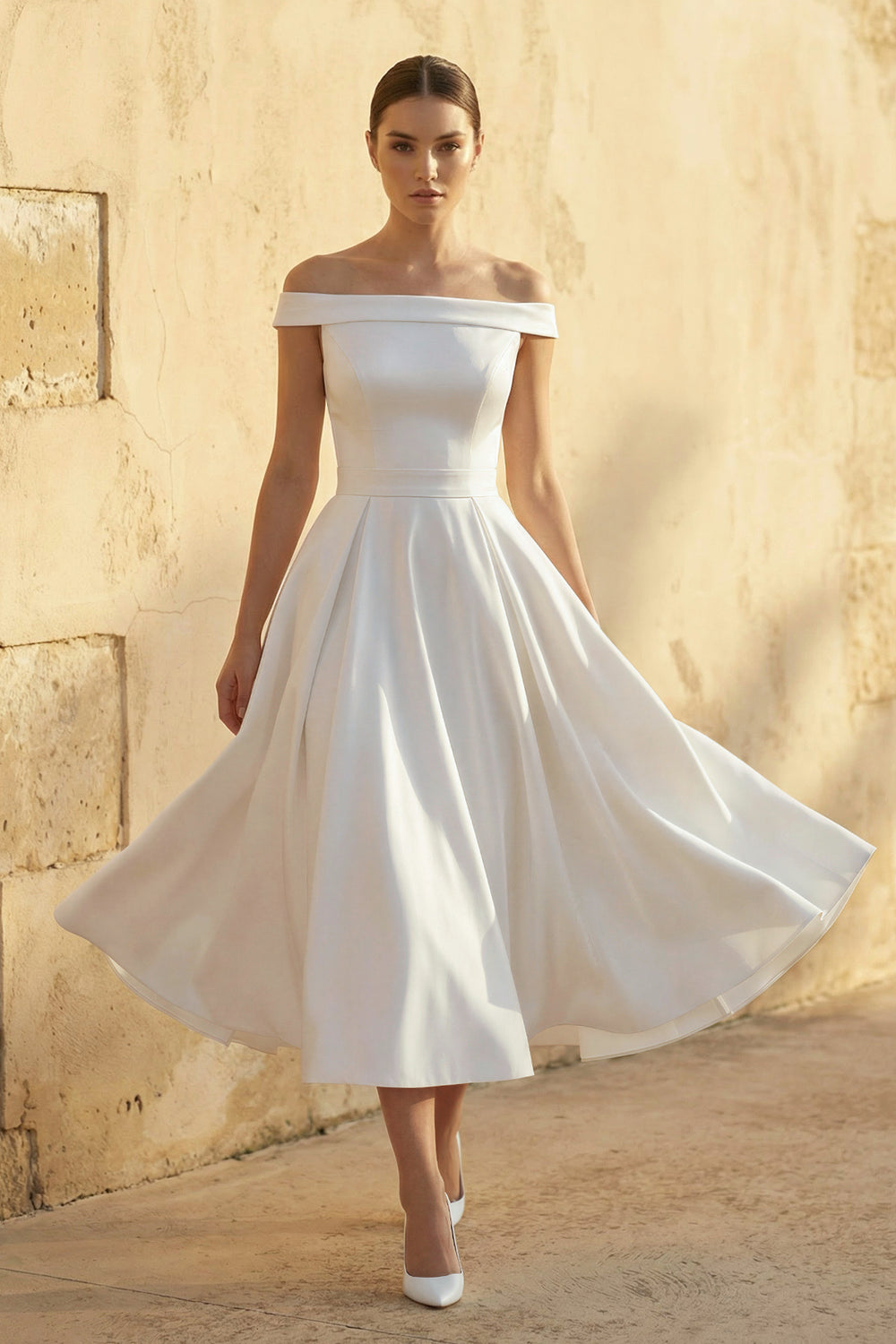 formal dress with neck sash Neck Scarf Fuchsia main image 0