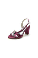 Slingback Strap Open Toe Block Heels - KissProm