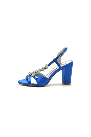 Slingback Strap Open Toe Block Heels - KissProm
