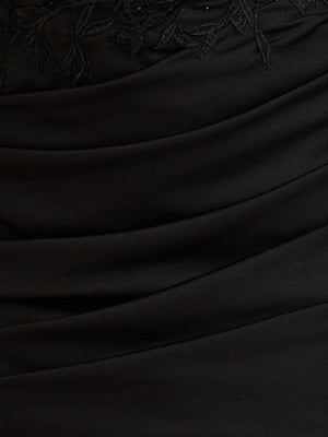 Sova | Black - Bodycon Sweetheart Homecoming Dress with Lace Appliques
