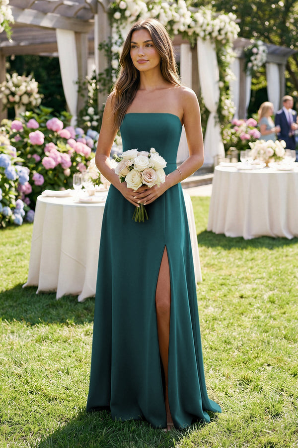 pine green bridesmaid dresses Aline Dark Green Bridesmaid Dress,Halter Bridesmaid Dress,Taffeta Bridesmaid Dress,BD00097, US24W / Red main image 1