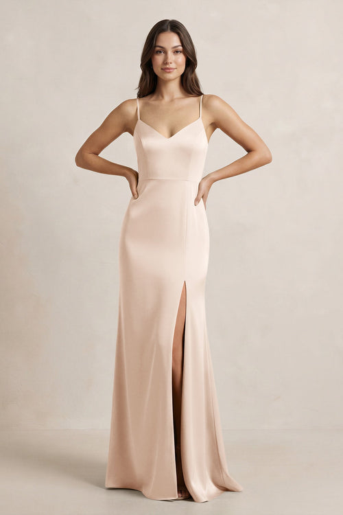 buttercream bridesmaid dresses Willow Maxi Dress, in Buttercream Luxe Satin buttercream bridesmaid dresses Willow Maxi Dress, in Buttercream Luxe Satin