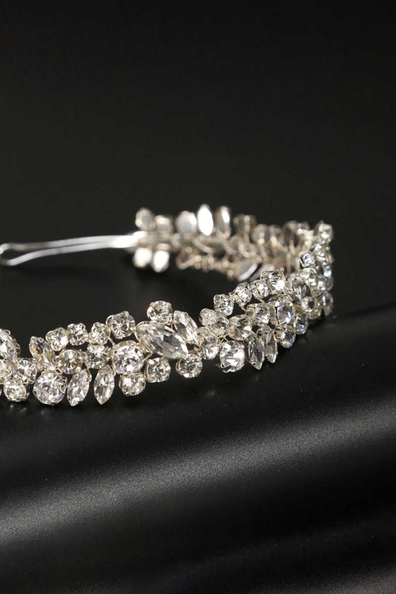 Sparkle Teardrop Rhinestone Princess Crown - KissProm