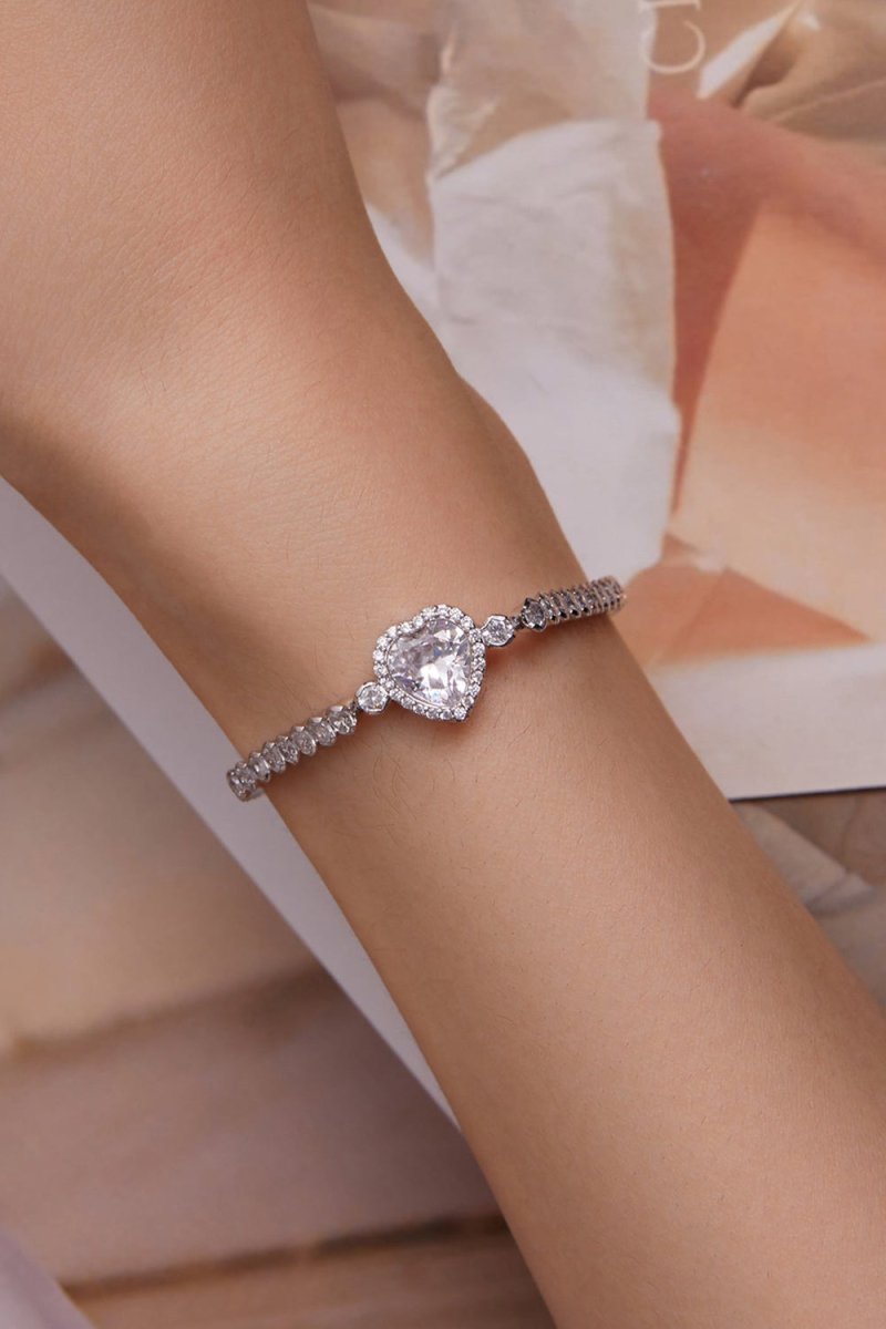 Sparkling Heart Bracelet - KissProm