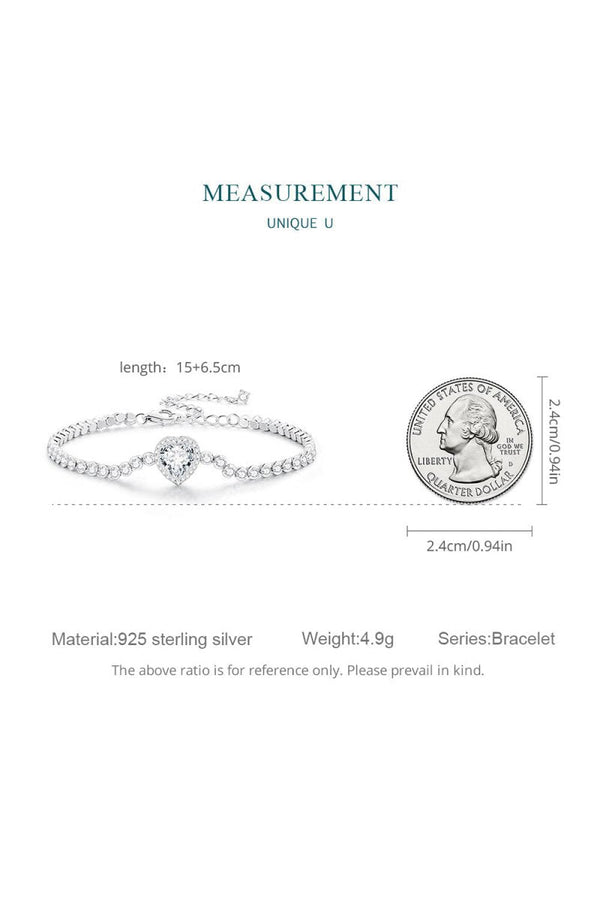 Sparkling Heart Bracelet - KissProm