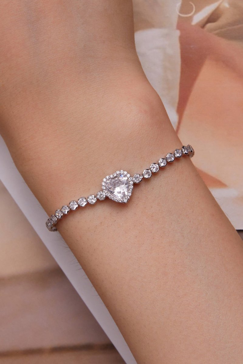 Sparkling Heart Bracelet - KissProm