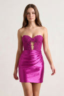 Sparkly Sweetheart Beaded Appliques Homecoming Dress - KissProm