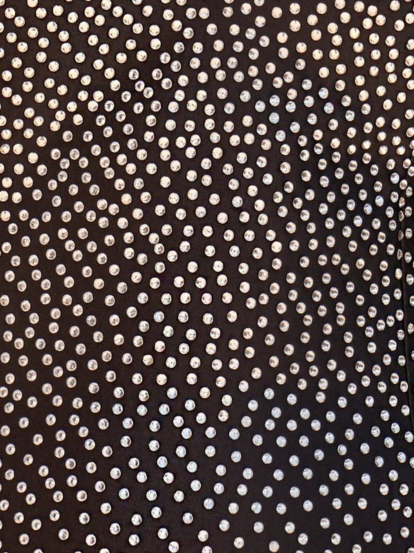 Calliope |Bodycon Black Beaded Satin Homecoming Dress