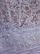 Sparkly Lilac Beaded Appliques Tight Short Homecoming Dress