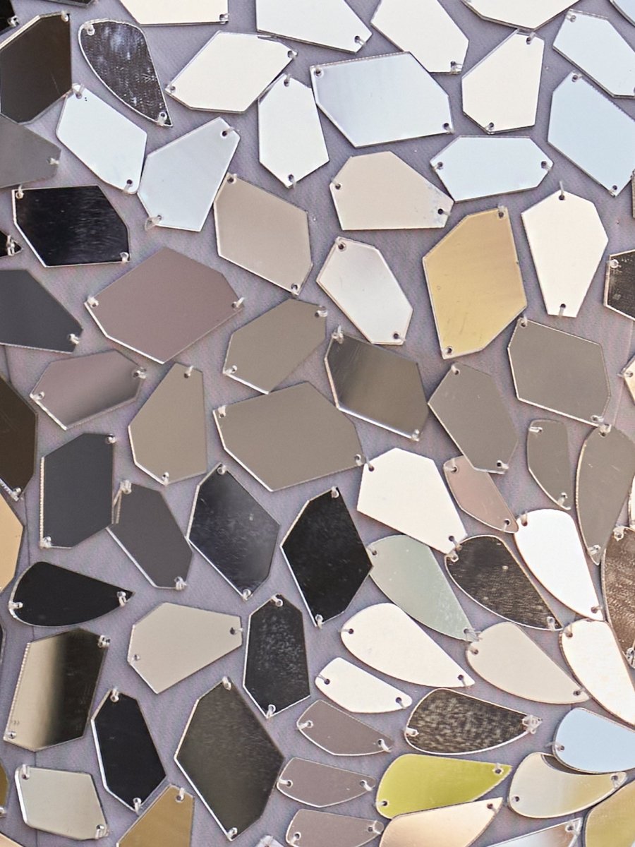 luz metallic dress Sparkly Silver Square Neck Mirror Sequin Tight Mini Party Dresses Silver / 12