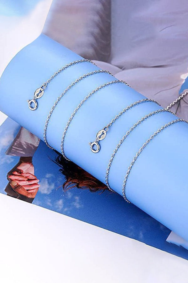 Spring Clasp Oval Plate Necklace - KissProm
