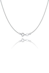 Spring Clasp Oval Plate Necklace - KissProm