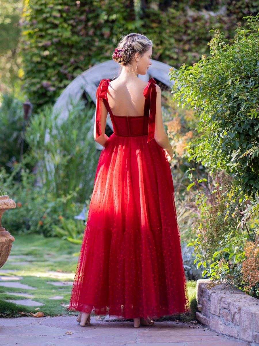 strapless open back dress Changing Color Pink Fuschia Prom Dress