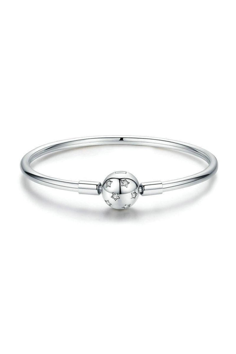 Star Bangle Bracelet In Sterling Silver - KissProm