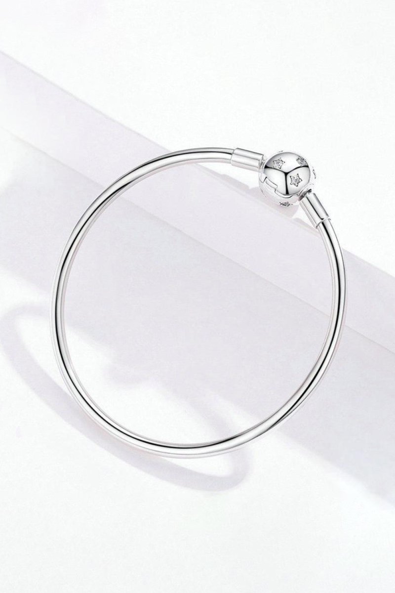 Star Bangle Bracelet In Sterling Silver - KissProm